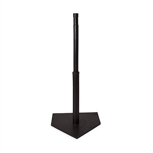 Champion Sports Deluxe Batting Tee - Mounted Adjustable Telescopic Batting Tee - 22"–36"