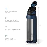 Fjbottle Stainless Steel Insulated Sports Water Bottle 32oz, BPA-Free, Double-Wall Vacuum, Magnetic Cap, No Straw, Cup Brush Included - Ideal Thermos for School, Fitness, and Outdoor Activities.