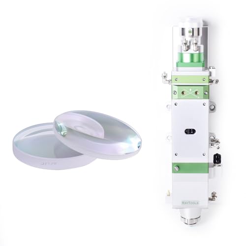 Startnow Raytools BM114S Laser Cutting Head Focus Lens & Collimator Lens Dia.37/38.1mm 8KW 2PCS/Set Focal Length F100/150/200 Collimating Lens (BM114S-D37F150)