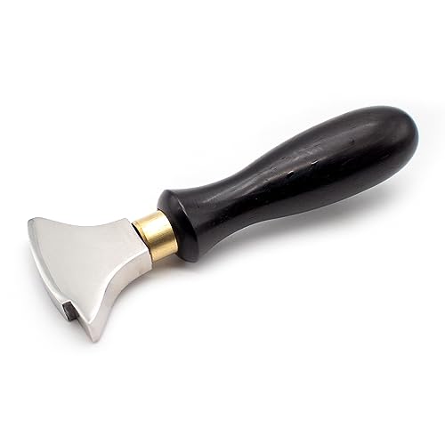 iDili Shoemaker Cobbler Sole Heel Edge Soldering Iron Glaz Polish Burnish Tool Set Hot Wax Knife Cutter Punch Chisel