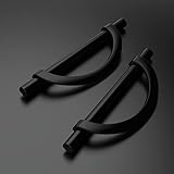 Amerdeco 10 Pack Matte Black Cabinet Pulls 5 Inch(128MM) Hole Centers Kitchen Cabinet Handles Hardware Kitchen Handles for Cabinets Cupboard Handles Drawer Pulls