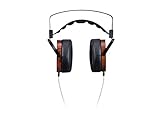 Monolith Over Ear Planar Magnetic Headphones - With 106mm Driver, 50 Ohm, 10 Watt Maximum Power Handling, Open Back Design, Comfort Ear Pads For Studio/Professional, Black/Wood