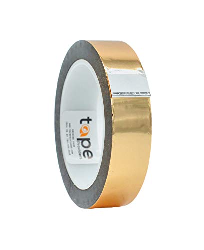 WOD MPFT2 Gold Metalized Polyester Mylar Film Tape with Acrylic Adhesive, 1 inch x 72 yds. Vibrant Mirror Gold Tape, Decor Tape for Detailing Accent Wall, Graphic Arts, Car and Boat Trim