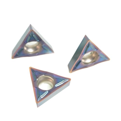 Carbide Inserts for Stainless Steel 10 Pieces TCMT110202 TCMT110204 CNC Carbide Inserts TCMT 110204 Tungsten Turning Tools(TCMT110202 HF EP8120)