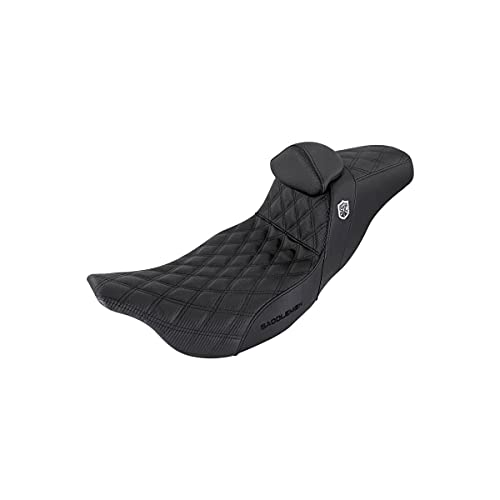 Saddlemen SADDLEMEN 0801 1256 SC80807DBRT Pro Series SDC Performance Grip Seat WITH BACKREST TOURING MODELS
