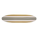 Creative Co-Op 65.5 Inches Reclaimed Wood Striped Surfboard Wall Décor, Multicolor