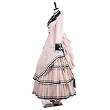 Vintage Victorian Gothic Cosplay Costume Civil War Southern Belle Ball Gown Dress Theater Edwardian Dress