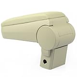 Beige Leather Center Console Armrest For 1999-2004 Volkswagen Jetta Golf Mk4 NEW