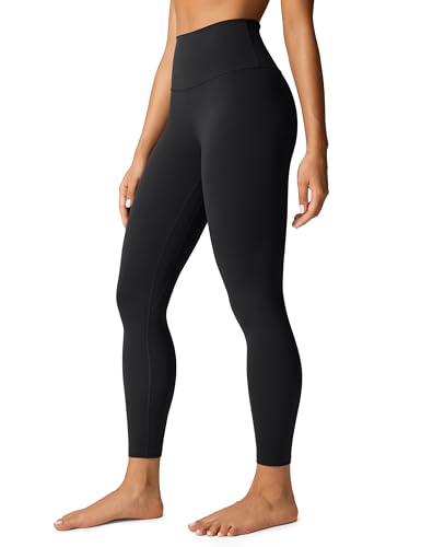 CRZ YOGA Womens Butterlift High Waisted Workout Leggings 25" - Pilates Gym Athletic Yoga Pants Buttery Soft Black Medium