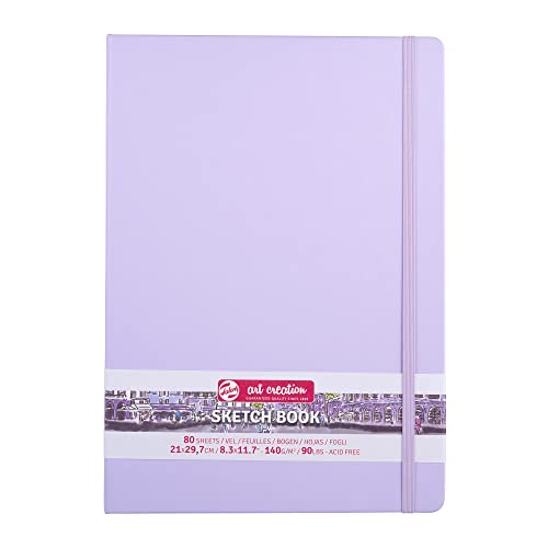 Talens Art Creation Sketchbook 80 Sheets, 21 cm x 30 cm, Pastel Violet