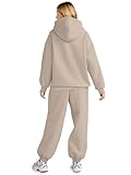 AUTOMET Sweatsuits Women 2 Piece Outfit Lounge Two Piece Sets Fall Fashion 2025 Tracksuits Oversized Sweatshirt and Sweatpants Casual Teen Girls Clothing CoffeeGrey M