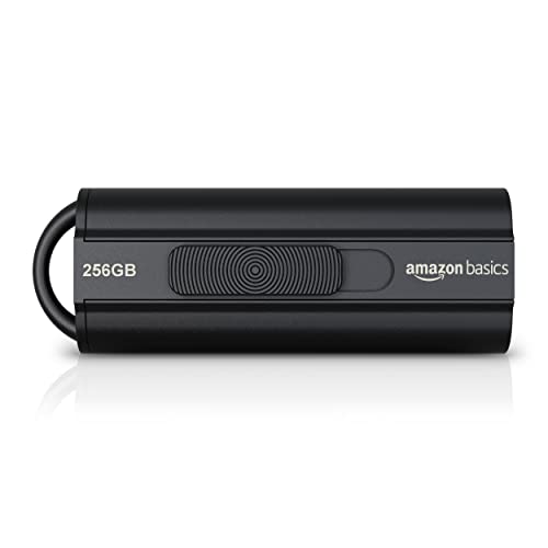 Amazon Basics 256GB Ultra Fast USB 3.1 High Capacity Flash Drive for Fast Data Transfer and Storage, Black