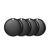Air Tag for Android Air Tags-4 Pack Android（NOT for iOS or Huawei） Bluetooth Tracker for Android Smart Tracking Tag for Google Find My Device App Item Finder for Backpack, Keys, (Black, 4 Pack)