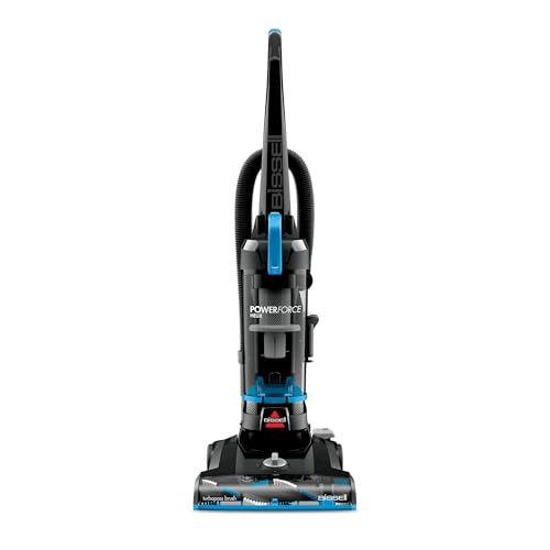 Bissell PowerForce Helix Bagless Upright Vacuum 3313, PET Friendly Carpet Cleaner, Lightweight, Powerful Suction, Easy Empty Dirt Tank, Washable Filter, Multi-Surface Cleaning, Home & Office Use