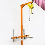 Air Conditioner Lifting Device, Lifting Tool Air Conditioner, with Hanger and Pulley for Air Air Conditioner Crane Installation, Pulley and 15m Ropes