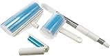 Schticky Lint Roller Set - Reusable & Washable Lint Roller Cleaner for Clothes Sofa Furniture Car Cat Dog Hair - Clean in a Quicky with Schticky (3 Piece)