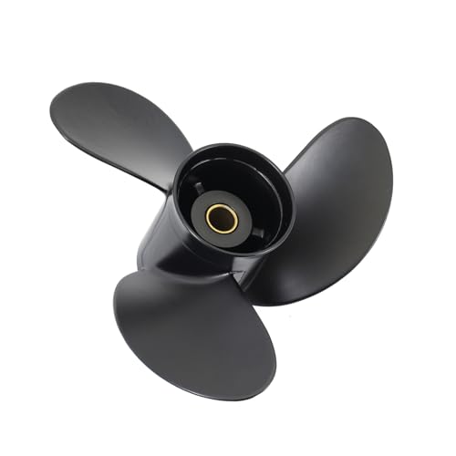 Boat Engine Propellers for HANGKAI 2 Stroke 12 HP Outboard Motor, 8.5" Diameter x 9" Pitch 3 Blade 12 Spline Tooth