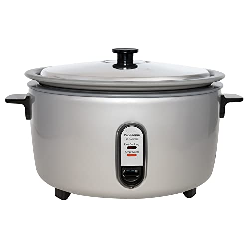 Panasonic Commercial Rice Cooker, Extra-Large Capacity 60-Cup (Cooked), 30-Cup (Uncooked) with One-Touch Operation and Durable Non-Stick Coated Pan - SR-GA541FH – Silver