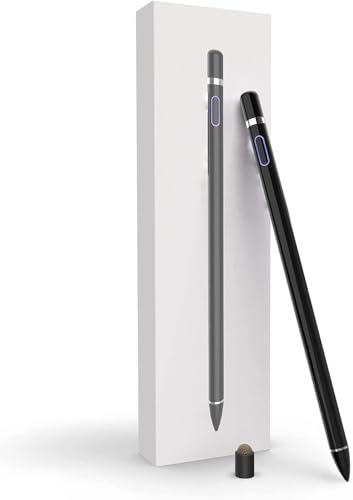 Stylus Pen for iPad, Pencil for iPad Pro 12.9/11/10.5/9.7 Inch Air 5/4/3/2/1 iPad 9/8/7/6/5/4/3/2 Mini 6/5/4/3/2/1 Generation Alternative Drawing Writing Digital Smart Stylist for Touch Screens