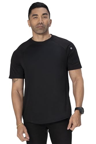 Chef Works Unisex Aryes Crew Shirt, Black, Large