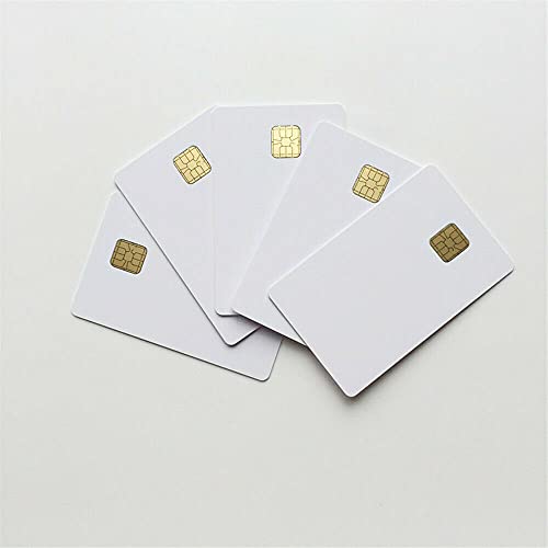 KingGo 100pcs White PVC Smart Card with SLE4428 Chip for Hotel Key Card, ISO7816