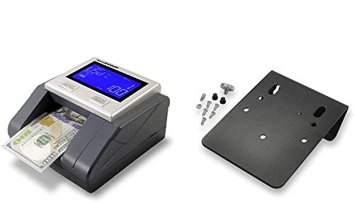 AccuBANKER D585 Multi-Scanix Counterfeit Currency Detector With AccuSTAND - Multi-Orientation Feeding System, Banknote Verification, Multi-Currency Detection (USD, EUR, GBP), Visual and Audible Alerts