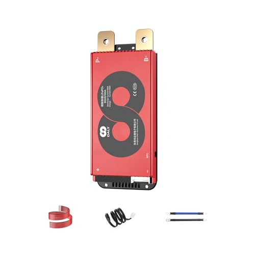 DALY BMS 8S 24V 150A LiFePO4 Battery Protection Module PCB Protection Board with Balance Leads Wires NTC BMS for 18650 Battery Pack 24V in Inverter Home Energy Storage（Standard BMS,150A）