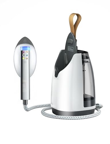 Sundu 1500W Steamer for Clothes, 2-in-1 Vertical & Flat Iron Clothes Steamer, 6 Professional Steam Modes, 800mL Tank, 30s Fast Heat-Up, Auto Shut-Off (10min), Portable Handle, Standing Design, White