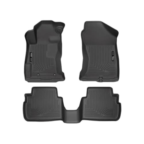 Husky Liners Weatherbeater Floor Mats | Fits 2018 - 2023 Subaru Crosstrek, 2017 - 2023 Subaru Impreza | Front & 2nd Row, 3-pc Black - 99661