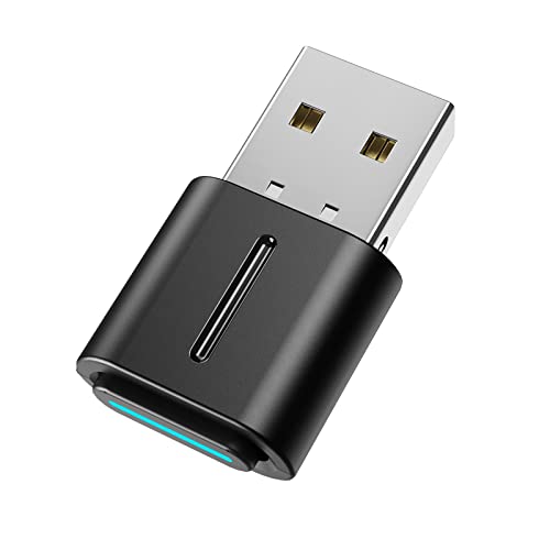 Smof USB Bluetooth Audio Adapter for PS5, PS4,Switch,Mac. Compatible Bone Conduction Headsets Wireless Audio Dongle with aptX Low Latency Support, USB Bluetooth 5.2 Adapter