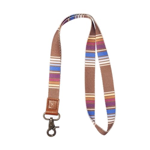 Thread Wallets Lanyards for ID Badges, Durable Lanyards for Keys, Cool Key Lanyard with ID Holder for Men and Women, Clip & Buckle Badge Holder With Lanyard (Sycamore)