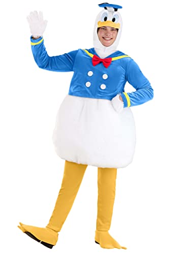 Disney Donald Duck Adult Costume for Men - Fun Sailor Outfit with Tail & Bow Tie for Halloween, Cosplay, Parties Large