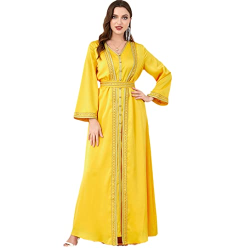 Women 2 Piece Set Moroccan Abaya Dubai Evening Dress Muslim Islamic Jalabiya Party Gown