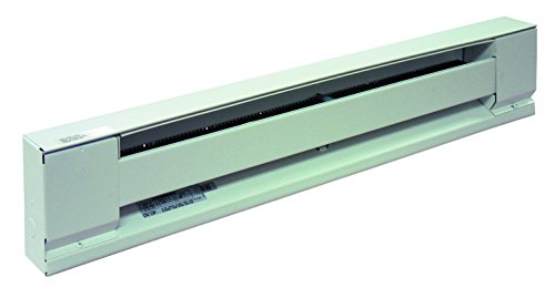 TPI G2918120SW 2900S Series Electric Baseboard - Stainless Steel Element Convection Heater, Single Phase, 120" L x 2-1/2" D x 6" H, 1875 W, White