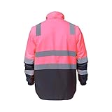 SMASYS Safety High Visibility Oxford 6 in 1 Reflective Jacket Insulated Parka, ANSI Class 3, Construction Protective Workwear