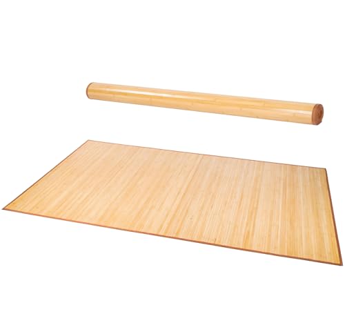 Nisorpa Bamboo Area Rug, 5' X 8' Floor Carpet, Floor Mat with Thickened Backing Roll Runner for Living Room,Bedroom,Entryway,Kitchen,Garden