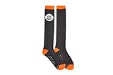 Everything Legwear Naruto Shippuden Socks Cosplay (3 Pair) - (Women) Naruto Gifts Hidden Leaf Village Akatsuki Knee High Socks - Fits Shoe Size: 4-10 (Ladies)