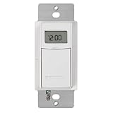 Intermatic ST01 7 Day Programmable In Wall Digital Timer Switch for Lights and Appliances, Astronomic, Self Adjusting, Heavy Duty,White