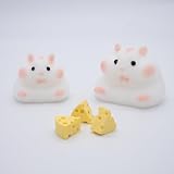 Hamster Shaped Tabasquishy Cute Soft Squishy Handmade Silicone Toys Stress Relief Squeeze Plaything Gifts (Large)