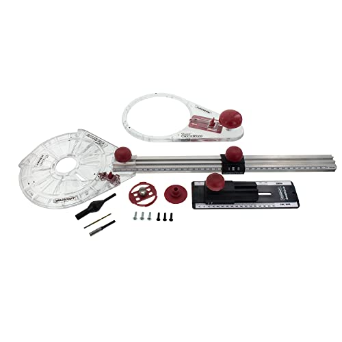 Milescraft 1219 Circle Guide Kit- Precision Router Circle Cutting Jig For Cutting/Routing Circles From 1.5” Up To 52” with Offset Base
