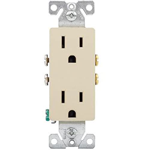 1080P HD Wi-Fi Functional Wall Outlet Receptacle Spy Camera P2P WiFi Power Plug Socket Hidden Nanny Cam Spy Camera, 120V AC Wired (Color: Ivory/Type: Square Face)