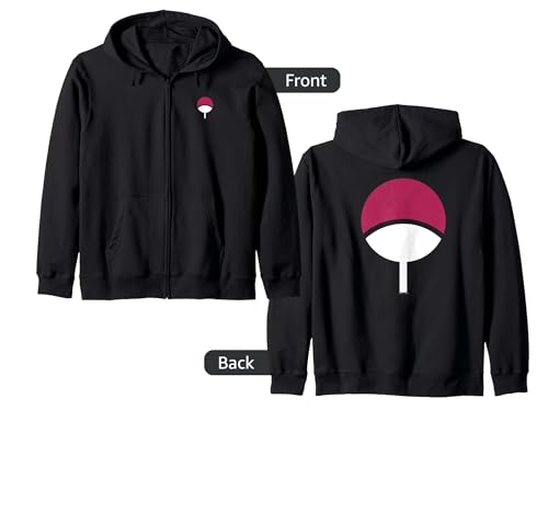 Naruto Shippuden Sasuke Symbol Zip Hoodie