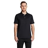 M MAELREG Polo Shirts for Men Short Sleeve Performance Moisture Wicking Quick Dry Casual Collared Men’s Polo Shirts Black