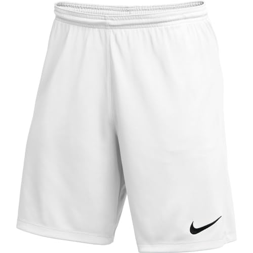 Nike Park III Shorts (Large) White/Black
