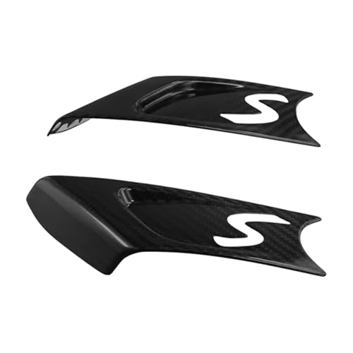 JXYQQVKT Side Markers Scuttle Vents Overlay Cover Fenders Trim Compatible for MINI Cooper R55 R56 R57 R58 R59 MK2 2007-2013 Real Carbon Fiber
