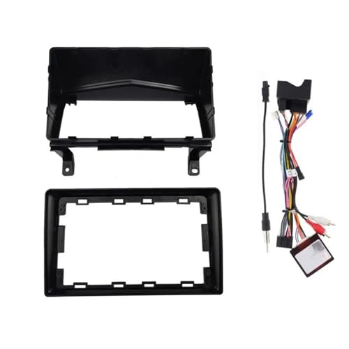 KITQLPG Compatible with OPEL Astra 2006 (9INCH) Car Radio Fascias Android GPS MP5 Stereo Player 2 Din Head Unit Panel Dash Frame Installation Trim(Full Set)