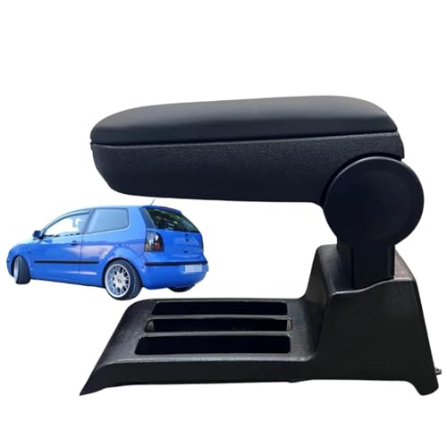 Armrest Compatible With VW POLO 9N / 9N2 / 9N3 2001-2009 Leather Custom Fit Center Console Storage Box Vehicle Accessories Comfortable