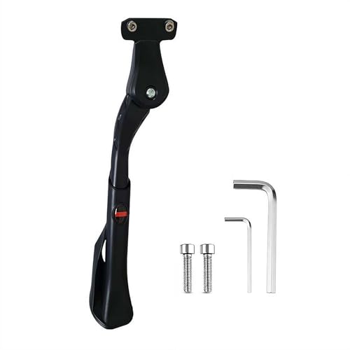 Adjustable Bike Kickstand for 24"-29" Bicycles - Aircraft Aluminum Alloy, Quick Release Lock, Anti-Slip Base | Fits E-Bikes/Mountain/Fat Bikes (33-42cm)