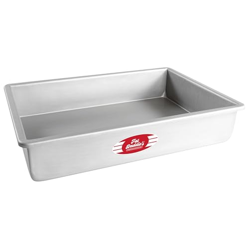 Fat Daddio's POB-10153 Anodized Aluminum Sheet Cake Pan, 10 x 15 x 3 Inch Silver