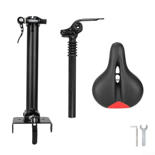 Electric Scooter Seat, Adjustable Shock Absorption Seat Foldable Punch Scooter Seat Attachment For Kugoo For Pro Electric Scooter